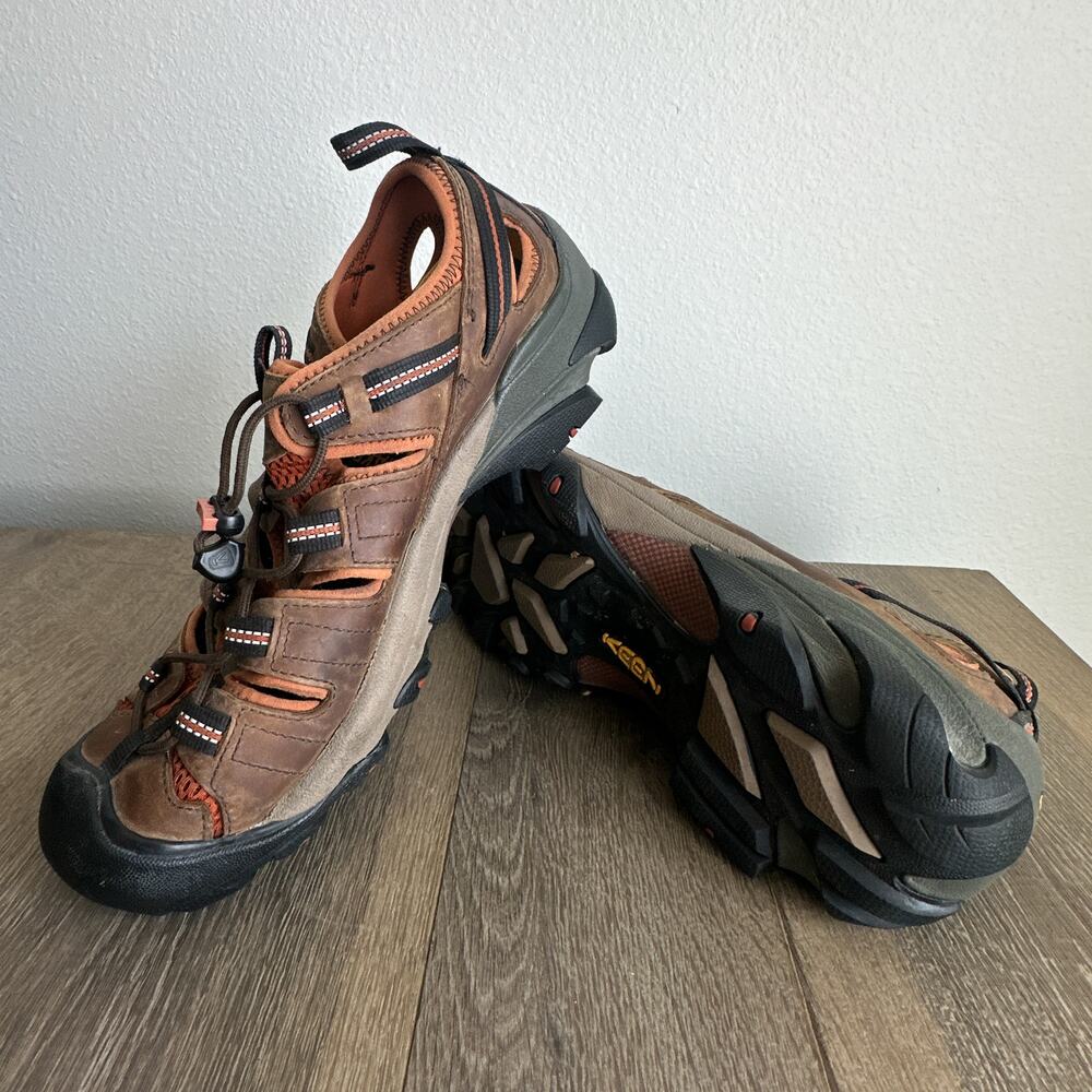 Keen Arroyo II Men's Waterproof Leather Hiking Sandals Brown Fisherman Size 12